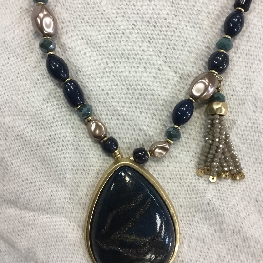 Chico’s Statement Stone Custom Necklace - image 2